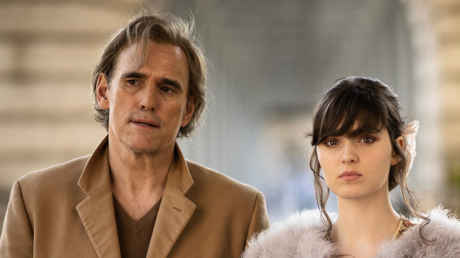 Matt Dillon and Anamaria Vartolomei in Being Maria